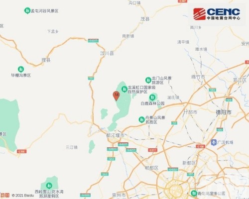 四川都江堰3.3級地震