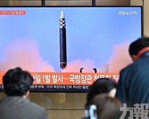 北韓發射三枚短程彈道導彈