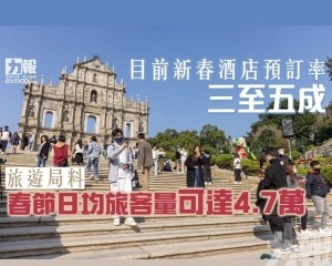 旅遊局料春節日均旅客量可達4.7萬