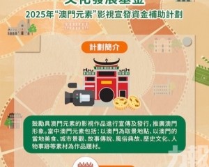 文化發展基金兩項資助計劃接受申請