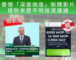 假冒岑浩輝推介網上投資項目