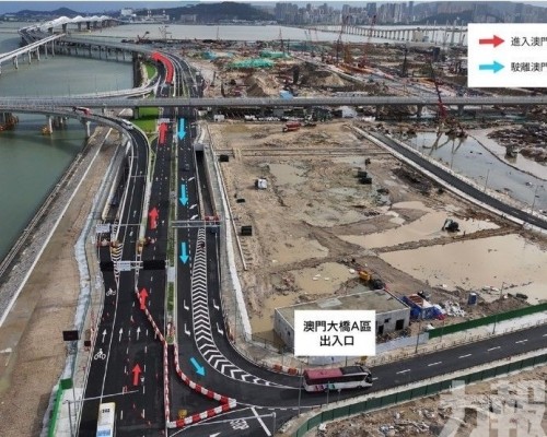 開展澳門大橋實地演練行車測試