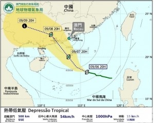 周日晚間發八號風球機會中等至較高