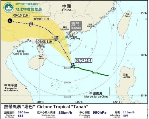 今晚改發八號風球機會升至較高