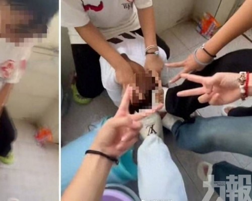 初二女被逼下跪潑水踩頭