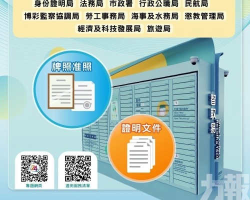 深合區市民服務中心增設「智取易」