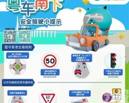 提醒「左上右落」靠左行