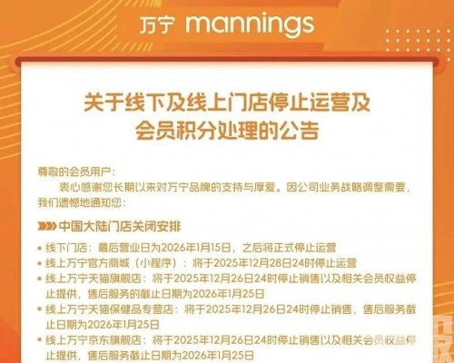 逾120間門店明年1月中停業