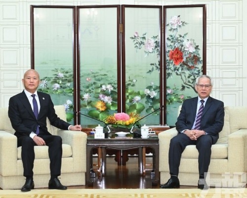 岑浩輝會見澳門城市大學校監陳明金一行