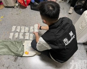 海關檢107公斤銀粒市值約221萬