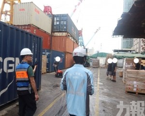 兩局聯合巡查內港及路環貨運碼頭 