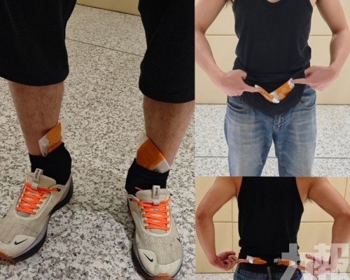 旅客綁藏8公斤銀粒入境被查