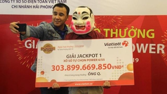 越南六合彩頭獎得主獨得一億