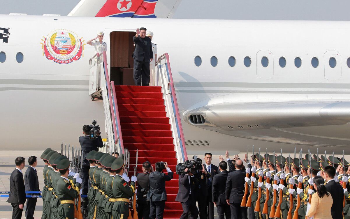 朝鮮官媒公布專機內景